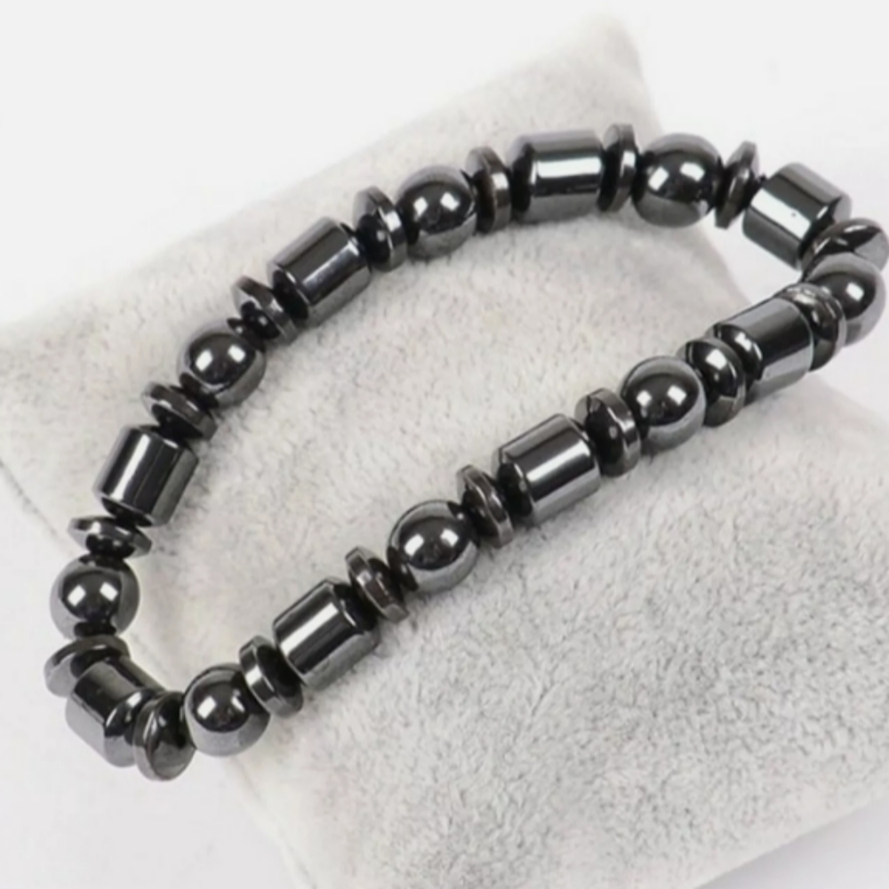 Men's Hematite Magnetic Handmade Therapy Bracelet